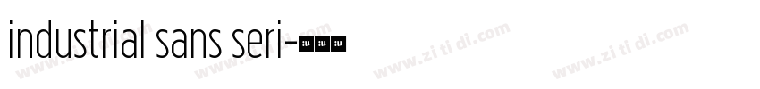 industrial sans seri字体转换